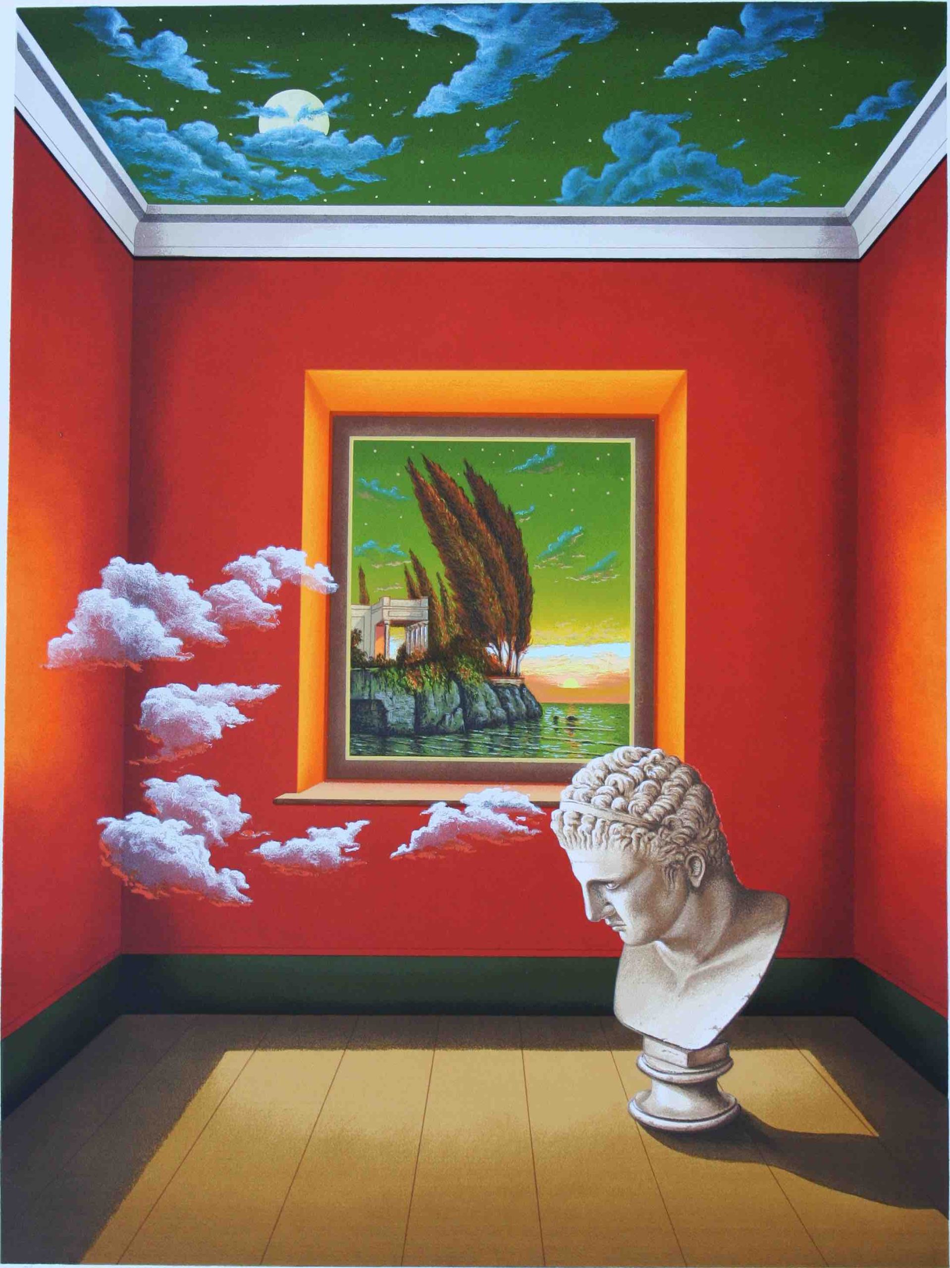 antonio nunziante serigrafia 80x100 il grande pensatore