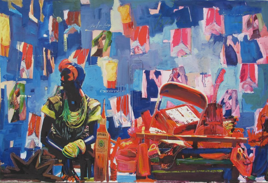 Mezzogiorno, opera del pittore Paolo Paoli, 100x100