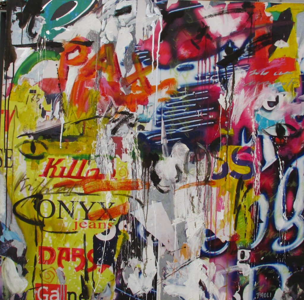 Onyx, opera del pittore Paolo Paoli, 100x100